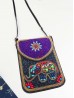 Hand-made Beaded Faux Leather Mini Purse Hand-made Beaded Faux Leather Mini Purse